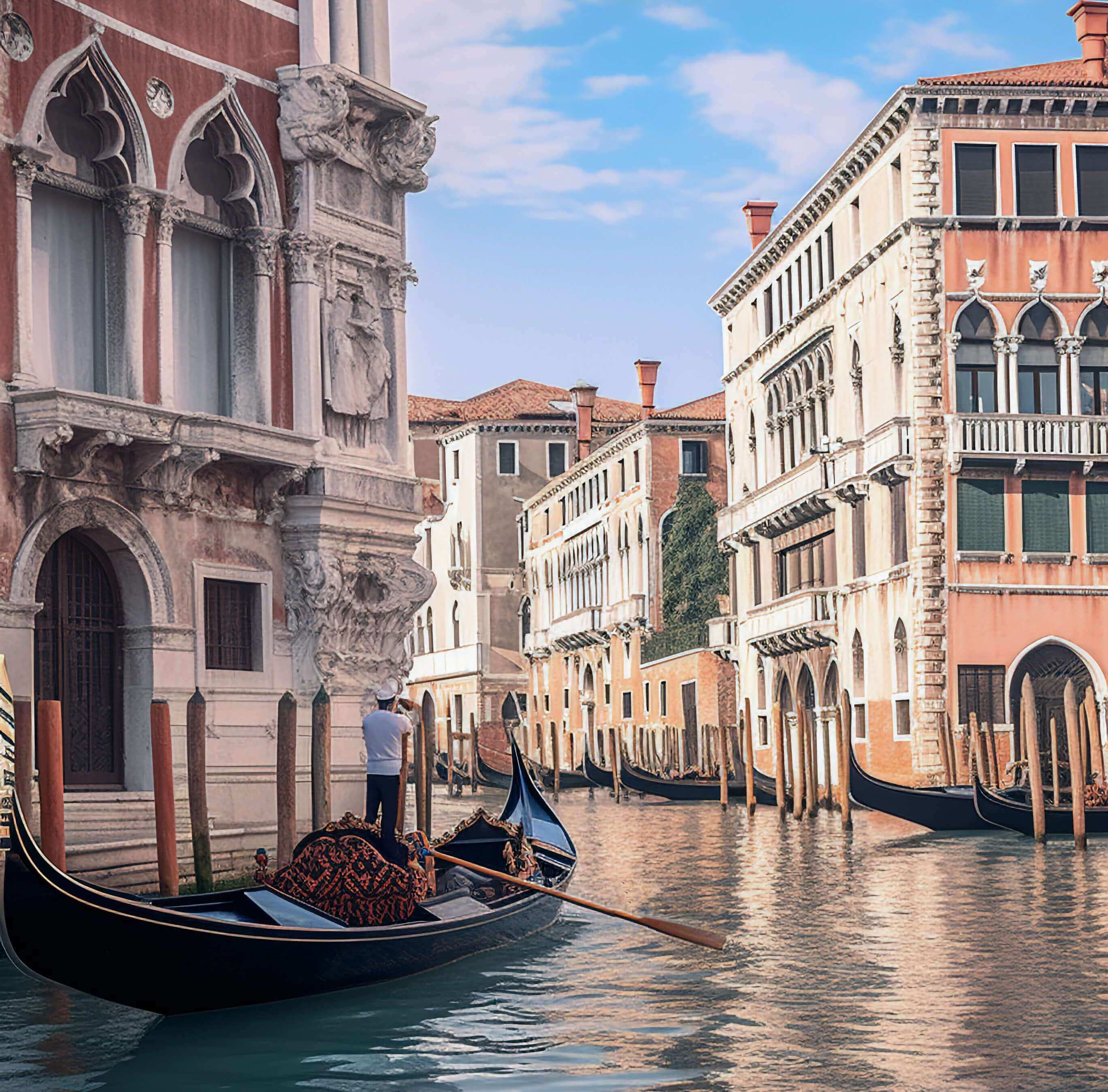 Immagine di Venezia con le gondole