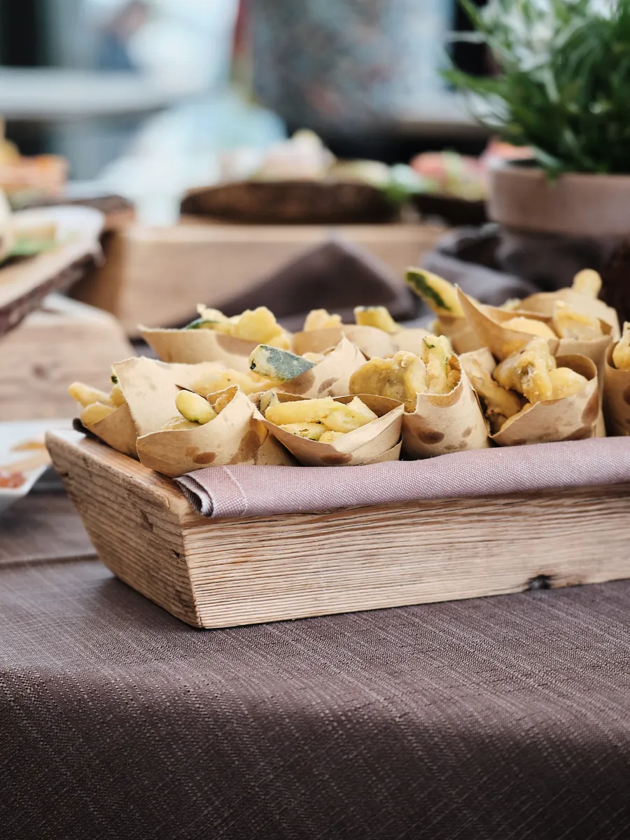 Mountain aperitivo for wedding guests