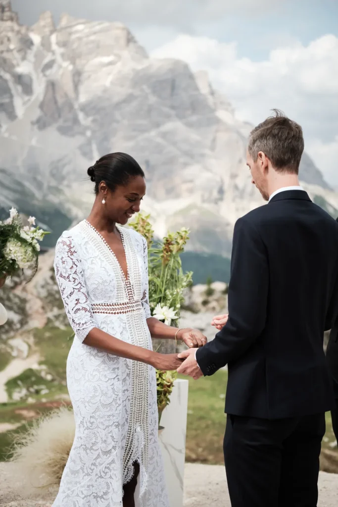Erika and Robert's wedding at the Cinque Torri, Cortina d'Ampezzo