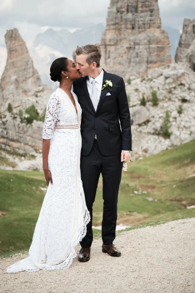 Erika and Robert's wedding at the Cinque Torri, Cortina d'Ampezzo