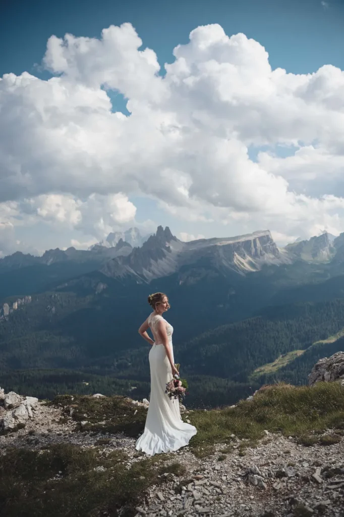Katie and Jamin's wedding at Rifugio Pomedes, Cortina d'Ampezzo