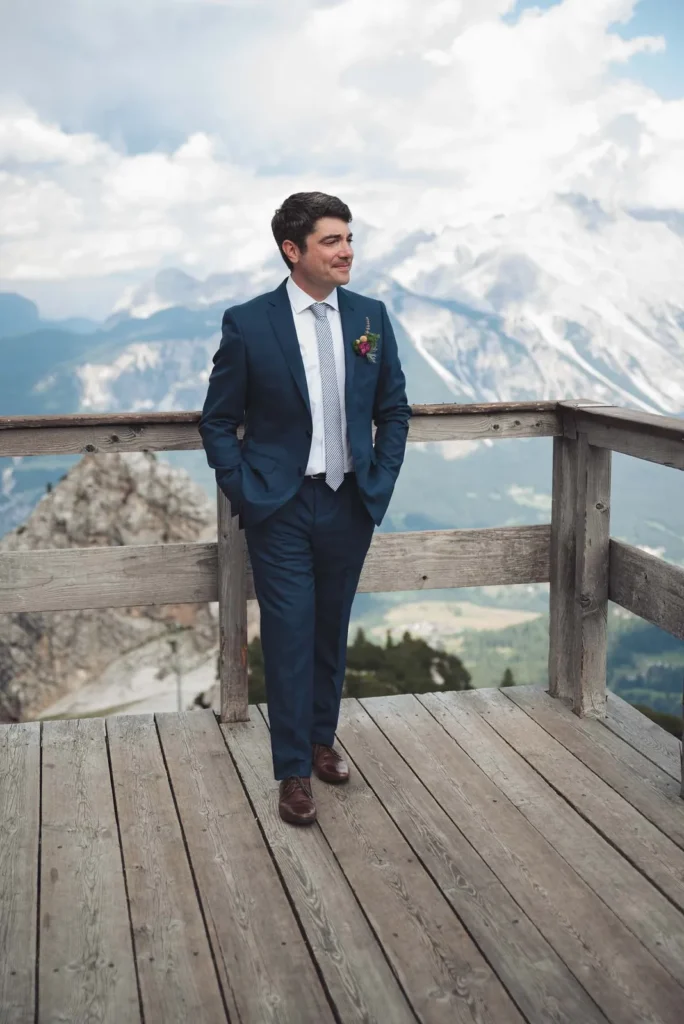 Katie and Jamin's wedding at Rifugio Pomedes, Cortina d'Ampezzo