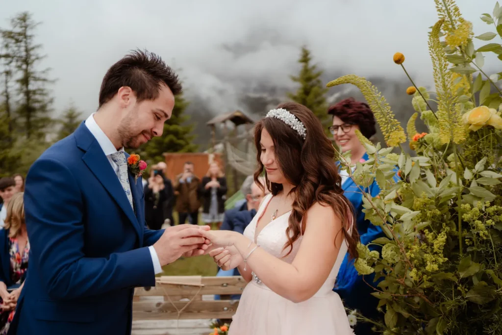Maria and Enrico's mountain wedding in the Dolomites