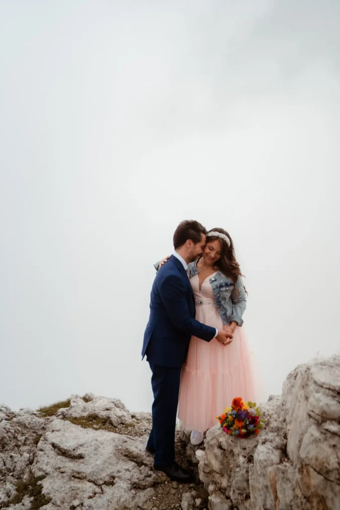 Maria and Enrico's mountain wedding in the Dolomites